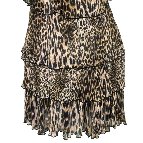 ALL SAINTS ANTHEIA KIKU ANIMAL PRINT TIERED MINI DRESS NWT WOMEN'S SIZE 2 - Picture 5 of 16